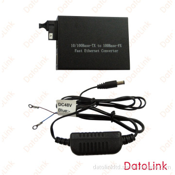 Fiber Media Converter 48V Power